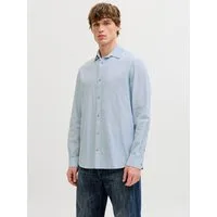 Jack & Jones Langarmhemd JJESUMMER LINEN BLEND SHIRT L/S SN Baumwollmischung, regular fit