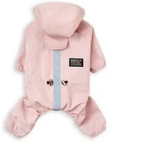 Monkimau Tierjacke Regenmantel Hund in pink - XL