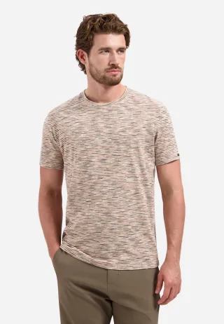 No Excess - T-Shirt Crewneck Space Dye stone - Gr. - M