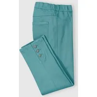 Sieh an! Bequeme Jeans 7/8-Jeans komfortabel mit Schlupfbund und Knöpfen am Saum
