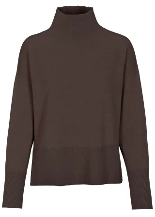 IN LINEA - Stehb. Pullover chocolate - Gr. - 36