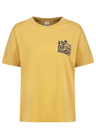 Authentic Style - RE9CIFQtU2hpcnQgUHJpbnQg sauterne yellow - Gr. - M