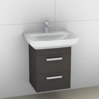 Artiqua 414 Waschtischunterschrank für Sentique 514360 Stahlgrau, 414-WU2L-V11-7142-88 414-WU2L-V11-7142-88