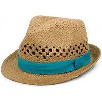 styleBREAKER Strohhut Strohhut mit farbigem Zierband (1-St)