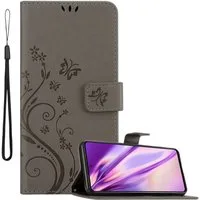 Cadorabo Handyhülle für Samsung Galaxy A52 (4G / 5G) / A52s Hülle Samsung Galaxy A52 (4G / 5G) / A52s, Hülle Schutzhülle Blumen Flower mit Standfunktion Kartenfach Magnet