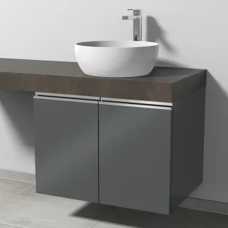 Sanipa Waschtischunterbau mit Türen 2morrow (L2362) 510x700x520 Anthrazit-Glanz, L236279 L236279