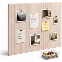 relaxdays Pinnwand Selbstklebendes Filzpinnwand Set, (9-tlg), Hellgrau, 120 x 90 cm