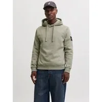 Jack & Jones Kapuzensweatshirt JJCLEVELAND SWEAT HOOD SN Materialmix, regular fit