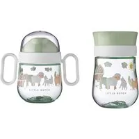 Mepal Trinklernbecher Mio Baby Trinklernbecher Set – 360° ab 6 Monate, auslaufsicher, 100% BPA-freiem Kunststoff (ohne Melamin), spülmaschinengeeignet, BPA frei, Little Farm Design