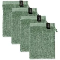SCHÖNER WOHNEN-Kollektion Waschhandschuh Sense, (Packung, 4-St), mit Velourborte, hautschmeichelnde Airtouch Qualität, super weich
