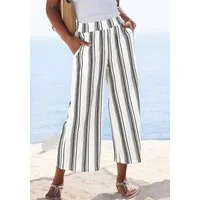 LASCANA 7/8-Hose mit locker-luftigem Bein aus strukturierter Ware, sommerliche Schlupfhose, Strandhose