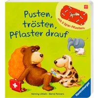 Pappbilderbuch, Pusten, trösten, Pflaster drauf!