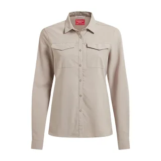 Craghoppers - "NosiLife Pro III" Hemd für Damen Langärmlig (Helles Pilz Beige)