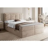 Lookway Boxspringbett AURORA mit Bettkasten und Topper (Bett mit topper)