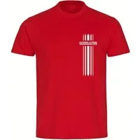 multifanshop T-Shirt Herren Kaiserslautern - Streifen - Männer
