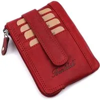 Benthill Schlüsseltasche Mini Geldbörse Kleines Portemonnaie Herren Damen Schlüsseletui, RFID-Schutz Kartenfächer Münzfach Reißverschlussfach