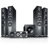 Teufel DEFINION 3 Surround Power Edition "5.1-Set" Stand-Lautsprecher (per Kabel, Wireless Subwoofer)