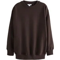 Next Longsweatshirt Angerautes Relaxed Fit Oversized-Sweatshirt (1-tlg)