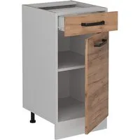 Vicco Unterschrank R-Line, Goldkraft Eiche/Weiß, 40 cm ohne Arbeitsplatte (1-St)