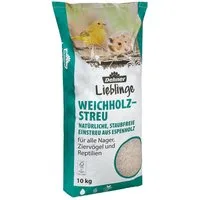 Dehner Einstreu Lieblinge Einstreu für Nager / Vögel / Reptilien, 10 kg, staubfreies Weichholz, Allergiker-geeignet