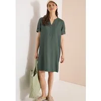 CECIL Midikleid Sommerkleid aus Leinenmix