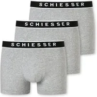 Schiesser Boxershorts mit sportlichem Webgummibund und SCHIESSER-Logo-Prägung im 3er Pack