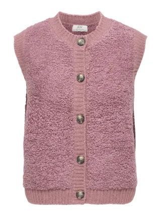 JDY - JDYEIRA LIFE S/L ON BUTTON VEST KNT NOOS Deco Rose - Gr. - M