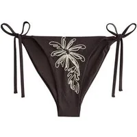 Next Bikini-Hose Bikini-Slip mit seitlichem Bindedetail und Palmen (1-St)