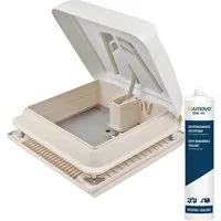 Fiamma Dachfenster Fiamma Vent 28 x 28 cm weiß Dachhaube Dachluke