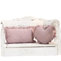 Home-trends24.de Kissenbezug Karo Kissenhülle Vintage Kissenbezug Sofa Kissen rot weiß, (1 Stück)