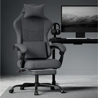 BlingBin Gaming-Stuhl Massage Gaming Sessel mit Fußstütze, PC Stuhl Gamer Stuhl Bürostuhl (1er Set, 1 St), Ergonomisches Design, verstellbare Armlehnen und Rückenlehne
