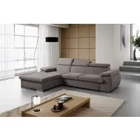 WERK2 Ecksofa Cosmo modern und bequem, Breite 282cm, L-Form, Eckcouch mit Schlaffunktion, Bettkasten & verstellbaren Kopfteilen