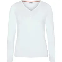 GARDENA Longsleeve Damen Langarmshirt Single-Jersey-Qualität, leicht taillierter Schnitt, mit 4 Knöpfen