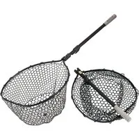 Westin Fishing Angelkescher W3 C&R Full Rubber PRO Teleskop gummiert 45x55x35cm - Grifflänge 110cm (1-St), Fischfreundliches Netz aus Vollgummi