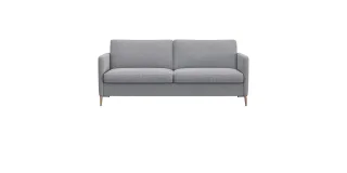 FLEXLUX 2,5-Sitzer "Fiore, super bequem durch Kaltschaum im Sitz" schmale Armlehnen, Füße Alu+ Eiche