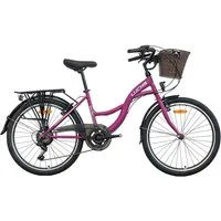 LUCHS Cityrad Feline Damenfahrrad 26 Zoll – Cityfahrrad Hollandrad – Citybike, 21 Gang Shimano, Kettenschaltung, 21 Gang SHIMANO, Frontkorb – Citybike für Alltag & Freizeit