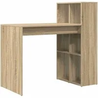 vidaXL Schreibtisch Schreibtisch Sonoma-Eiche Holzwerkstoff 108 x 55 x 103.5 cm (1-St)