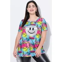Angel of Style T-Shirt T-Shirt bequeme Passform Metallic-Smiley