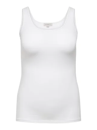 ONLY CARMAKOMA - CARTIME TANK TOP JRS White - Gr. - 44