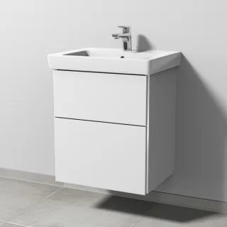 Sanipa 3way Waschtischunterbau zu Villeroy & Boch Subway 2.0 Waschtisch mit 2 Auszügen, Weiß-Soft BR61143