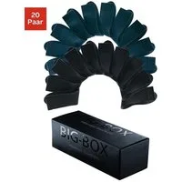 H.I.S Businesssocken Damen und Herren Socken in der Großpackung (Box, 20-Paar, Crew Socken Gr. 35-38 bis 47-50) Anzugsocken in der Big-Box