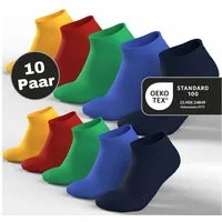 MEDOLY Sneakersocken Premium Sneaker Socken 80% Baumwolle (10 Paar) Herren & Damen mit Komfortbund & Nahtlos - ohne Gummidruck