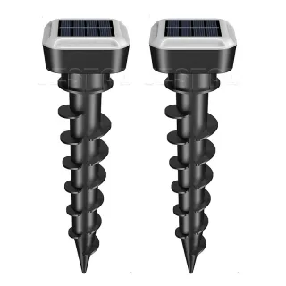 Elfeland Solar Ultrasonic Animal Repeller with RGB LED Lights, Solar Powered Pest & Rodent Deterrent, IP44 Waterproof fo