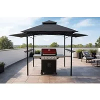 Gardissimo Grillpavillon Raucherpavillon Braai, (Spar-Set, komplett-Set), mit zwei klappbaren Seitenteilen