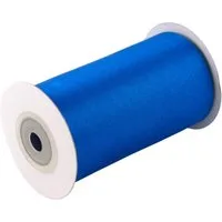 Creativery Satinband, Satinband 100mm x 10m Rolle Blau