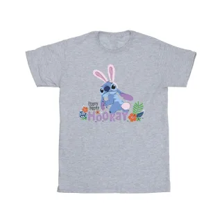 Disney - "Lilo & Stitch Hippity Hop Stitch" T-Shirt für Mädchen (Grau)