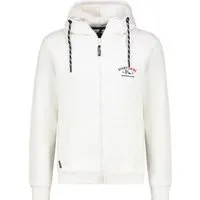 Eight2Nine Kapuzensweatjacke Herren Sweatjacke mit Brustprint und Kapuze Sweatshirtjacke, Kapuzenpullover mit großer Kapuze