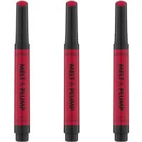Catrice Lippenbalsam Melt & Plump Juicy Lip Plumper, 3-tlg., Sorgt für Glanz und Volumen, weiche Textur, kühlend durch Menthol.