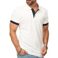 DAILY COTTON Poloshirt in Kurzarm als Freizeit Polo T-Shirt - Polo-Hemd für Herren (1-tlg) Männer Polohemd im Regular-Fit in Piqué-Qualität