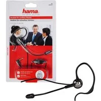 Hama Mono Headset Kopfhörer 2,5mm Klinke Ohrbügel Smartphone-Headset (Universal, Mikrofon, Stummschaltung, etc, Kein, Universal Klinken-Stecker passend für Gigaset DECT Telefon Festnetz)